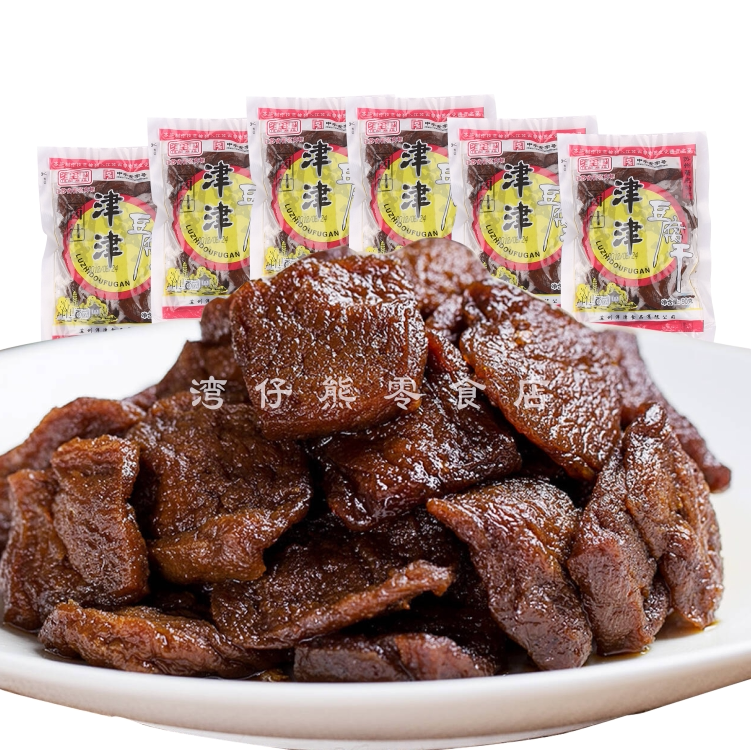 Jinjin Halogen Tofu Dry Halogen Tofu Dry Bean Products 90g*6 bag of wine snack