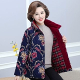 Пуховик для матери, осенняя демисезонная короткая утепленная куртка, плащ с пухом, коллекция 2022, в западном стиле, большой размер