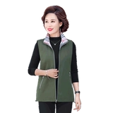 Весенняя куртка для матери, осенний жилет без рукавов, кардиган, коллекция 2021, в западном стиле, большой размер