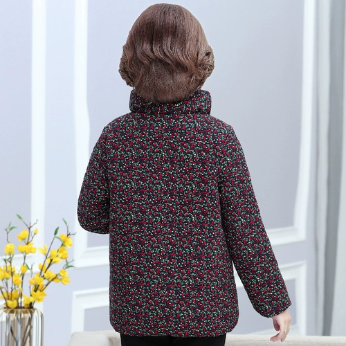 Пуховик для матери, осенняя демисезонная короткая утепленная куртка, плащ с пухом, коллекция 2022, в западном стиле, большой размер