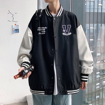 Jacket mens autumn Korean version of the trend loose ins Tide brand Hong Kong wind windproof casual jacket boys baseball jacket