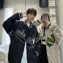 Spring and autumn jacket mens baseball uniform 2021 New ins trend loose couple jacket winter casual mens clothing