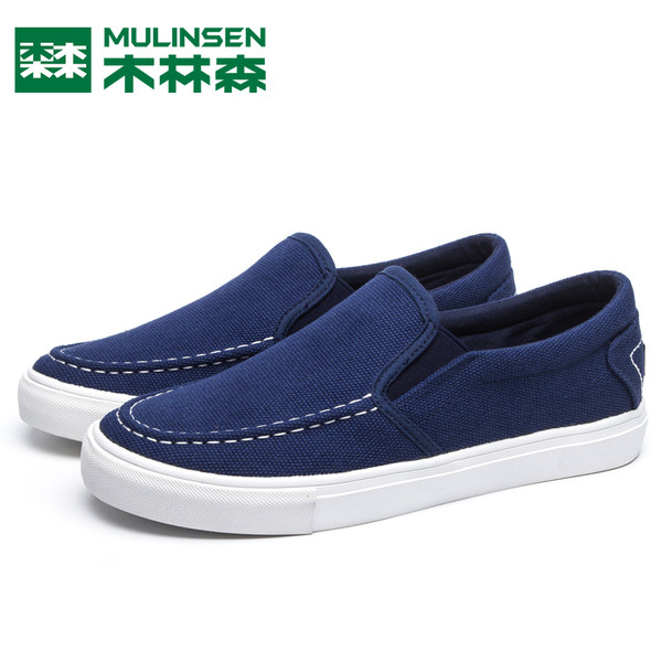 木林森 男式休闲帆布鞋 优惠券折后￥89包邮 2色可选（￥139-80）