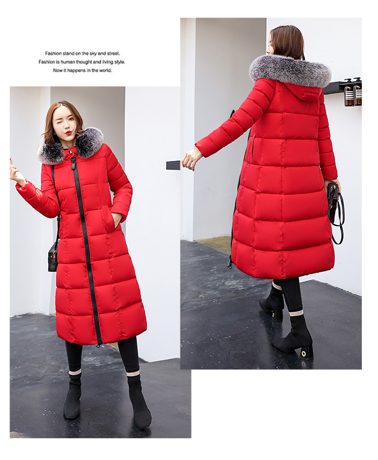 2018 mới chống mùa bông của phụ nữ xuống bông độn coat fur collar kích thước lớn bf bánh mì dịch vụ mùa đông phần dài áo lông vũ nữ