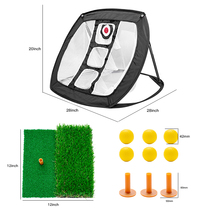 Factory direct selling portable golf practice net chipping net square practice net set mini hitting pad
