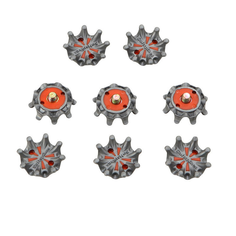 Factory direct sales professional golf shoe nails gray red eight-claw nails iron screw head nails