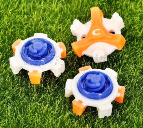 Special price direct sales golf shoes nails golf shoes nails quick swivel nail white orange dark blue head-Taobao