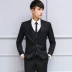 Bộ đồ cưới chú rể mùa thu Playboy Bộ váy cưới ba mảnh nam phù rể Bộ đồ nhỏ Anh blazer nam Suit phù hợp