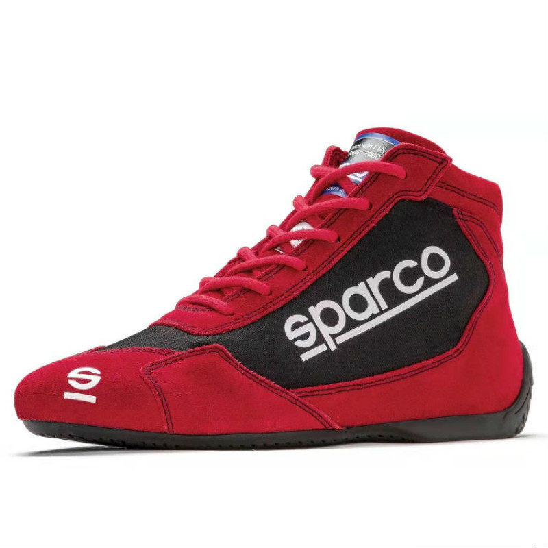 20 new SPARCO fireproof racing shoes SLALOM FIA certified professional RV suede fur breathable racing shoes