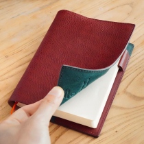 WUZHI handledger A6 A5 bookclothes hobo leather thickness 5 kraft notebook