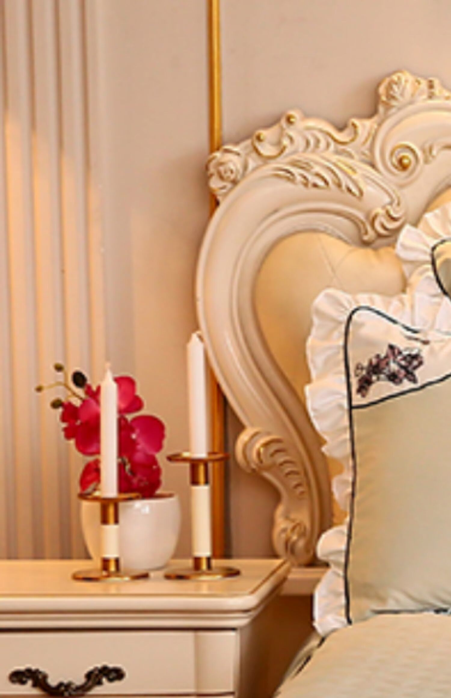 Phong cách châu Âu chăn ren đơn mảnh giường váy dày giường bao gồm bộ chăn ga gối đệm nệm 1,8 m - Váy Petti ga giường viền họa tiết
