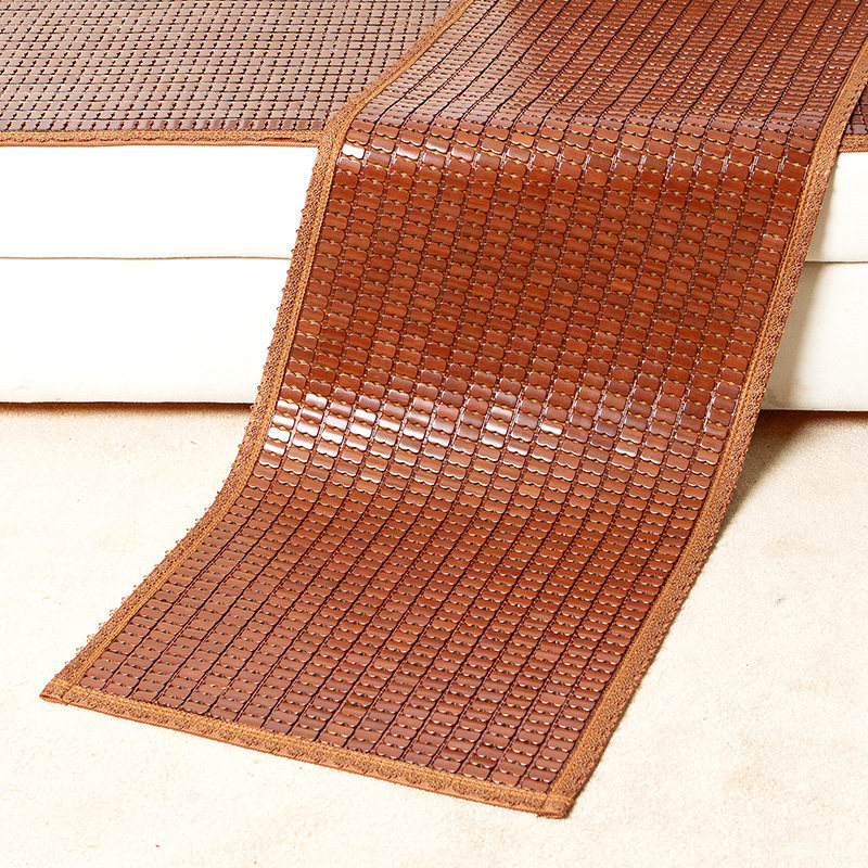 Bed Mat XI Student Dormitory Ice Silk Bi-fold Folding Single Bamboo Mat Summer Winter Mahjong Mat for winter and summer dual use cool mat