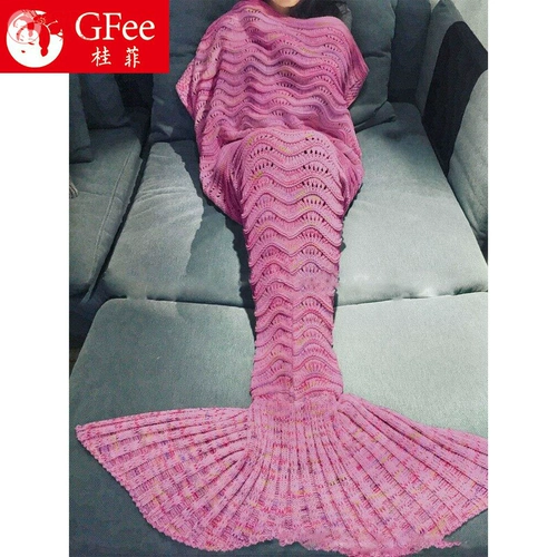 Акула, спальный мешок, трикотажное одеяло, диван, русалка