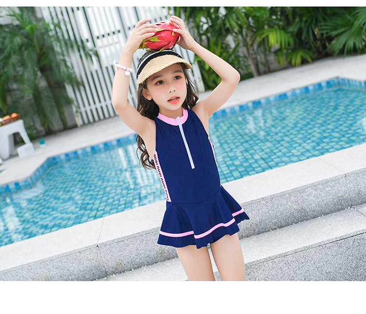 Đồ bơi bé gái 2019 dính liền với bé gái bảo thủ - Bộ đồ bơi của Kid đồ bơi trẻ con
