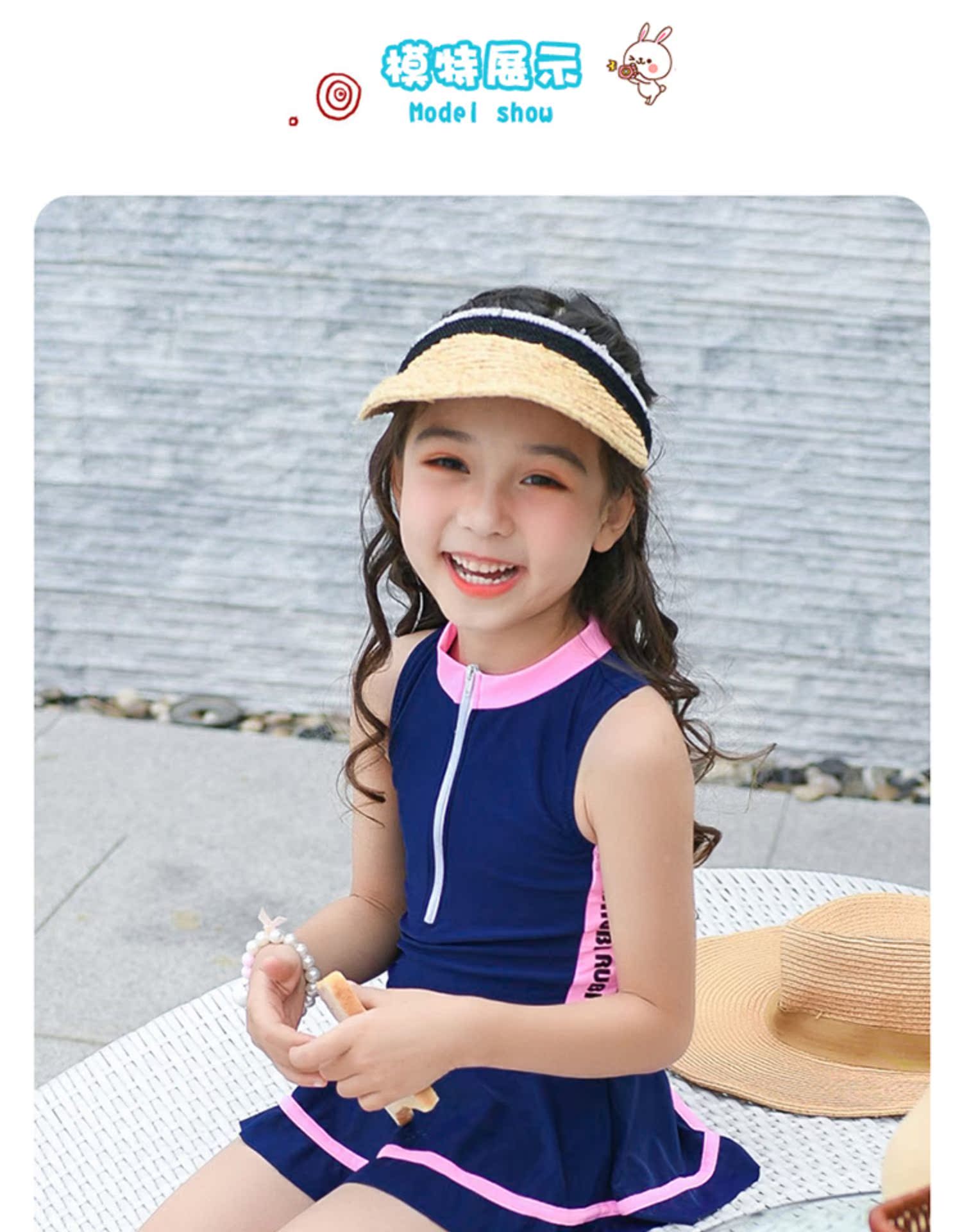 Đồ bơi bé gái 2019 dính liền với bé gái bảo thủ - Bộ đồ bơi của Kid đồ bơi trẻ con