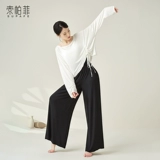 Классическая танцующая спортивная одежда, современный этнический лонгслив, свободный крой