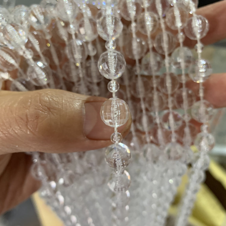 Wedding props wedding hall custom ceiling ceiling colourful wired beads line line cord beads beads 10 4