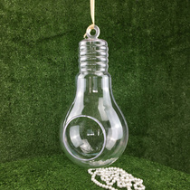 Wedding diy hollow ball bulb hanging bottle acrylic hanging ball beautiful Chen background window charm plastic holiday decoration