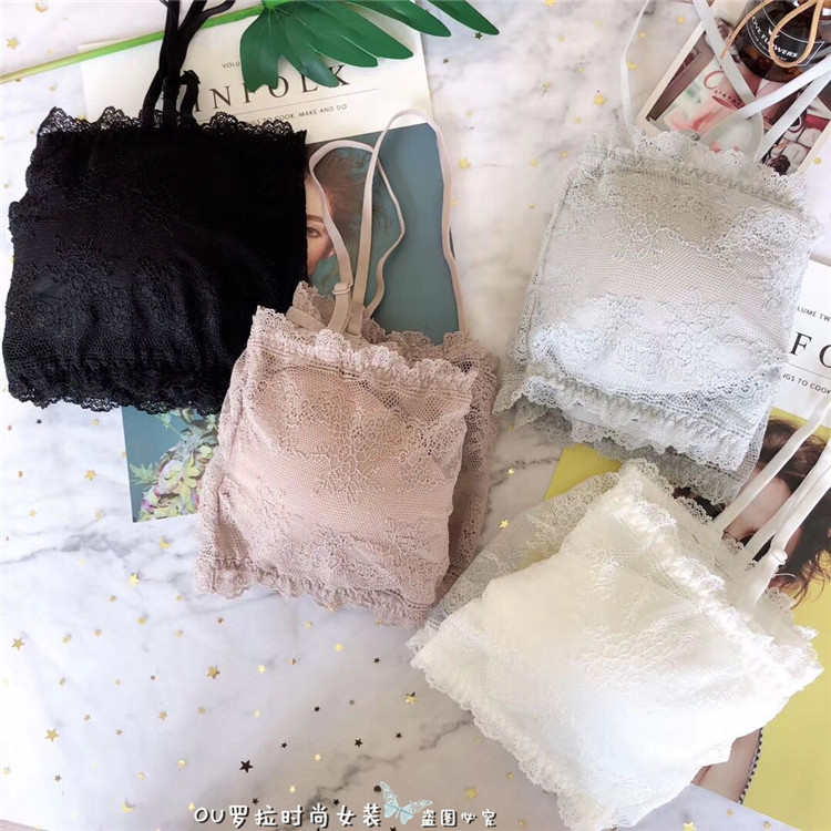 Áo quây ống đồ lót nữ không có vòng thép mỏng phần ngực nhỏ tụ tập chống trượt phía trên bọc ngực chống chói áo ngực - Ống áo lót bra