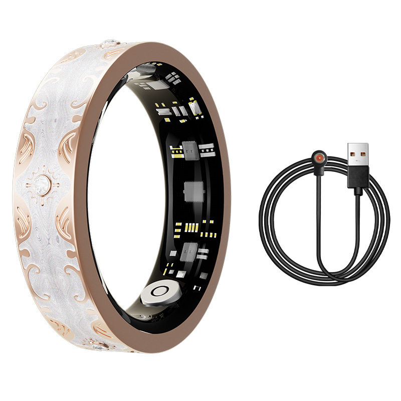 Cross-border V10 narrow smart ring heart rate blood oxygen sleep health monitoring sports step counting waterproof multi-functional smart ring