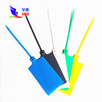 Customized plastic seal disposable large sign tie seal logistics tag label lock express tag tag