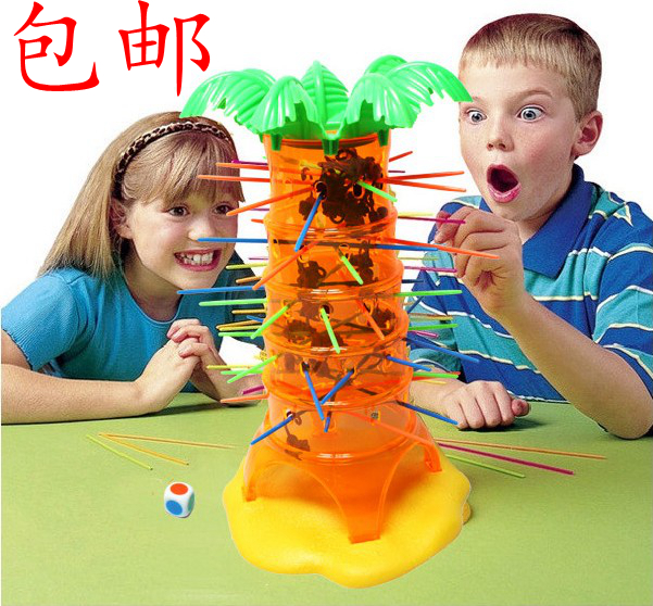 Parent-child desktop game for adults and children Upgrade large flipping monkey pumping monkey climbing tree falling down educational toy