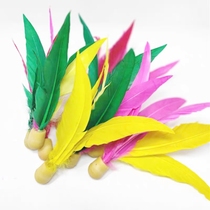 Cricket tri-hair ball badminton cricket small ball head badminton racket ball tri-hair badminton 10 pack