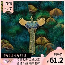 Daparo green hole bird designer original brooch Women and men creative badge ancient style summer gift pin jewelry