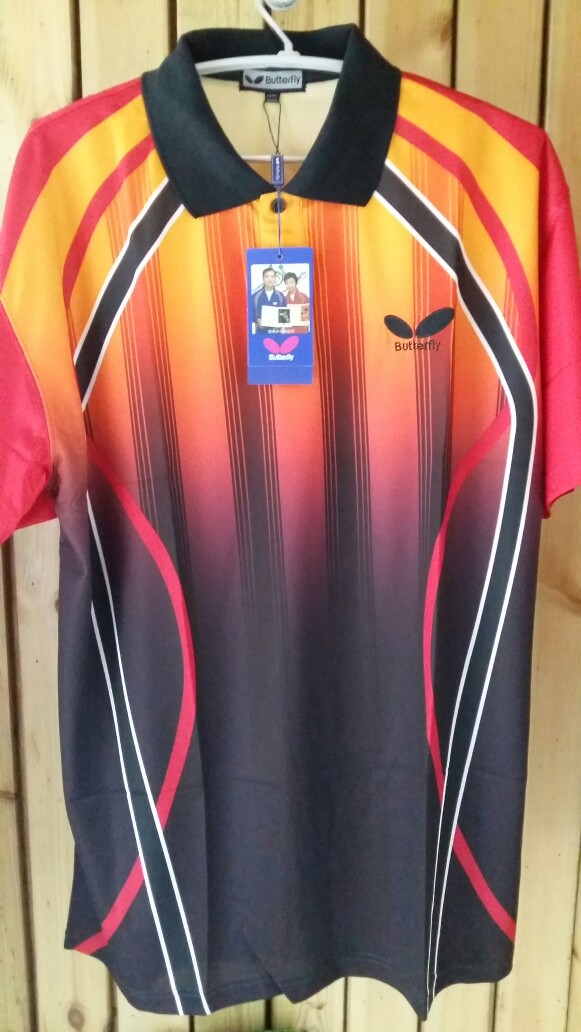 Butterfly jersey shirt Short Sleeve 3xL yard of 180 table tennis clothing