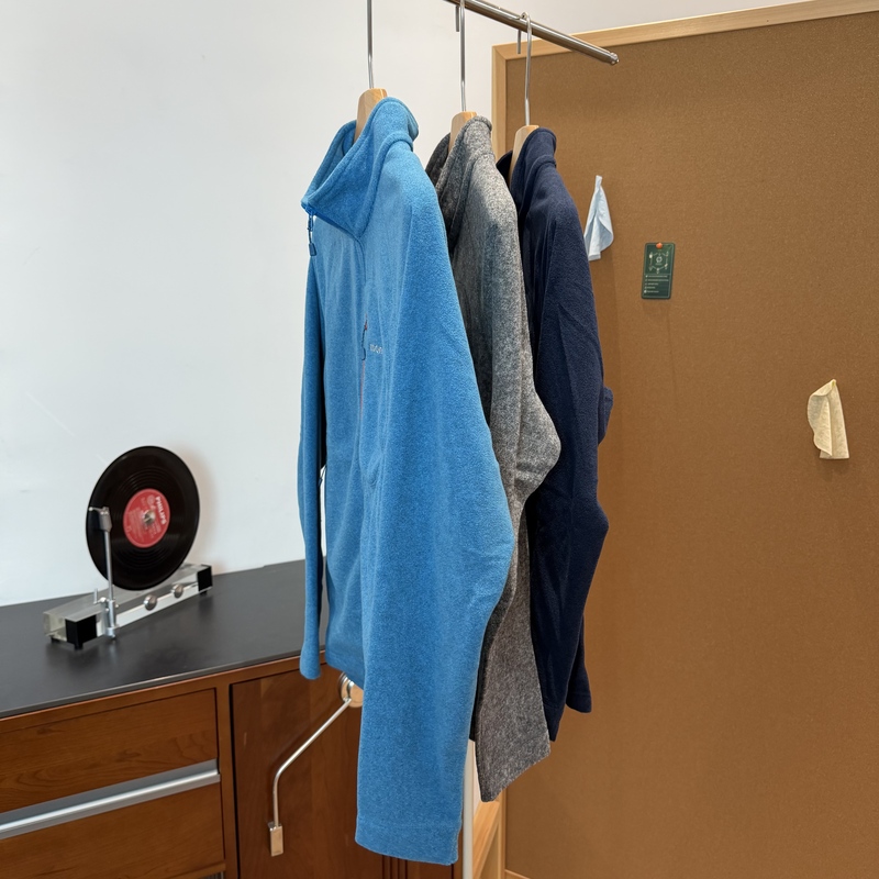 【Liu Zier】Autumn and Winter Unisex Outdoor Sports Lightweight Warm Two-Way Fleece Zipper Jacket