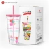 Tarana mùa xuân mới nhựa cốc tay người lớn sippy cup sáng tạo với bìa đàn ông và phụ nữ xách tay rò rỉ-proof cup Tách