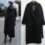Áo chống rét hai mùa, áo len cashmere nữ dài phần 2018 Quần áo mùa đông mới dày Áo len gió Hepburn áo ấm nữ