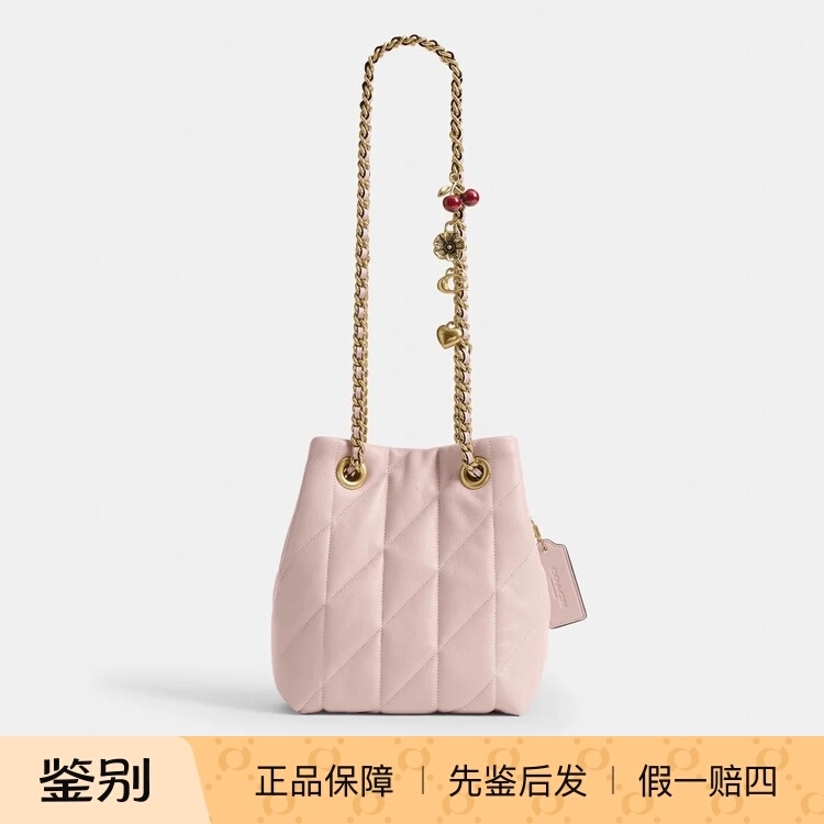 Hong Kong Direct Mail, Genuine Product from the Store, Coach/Coach New Jade Drawstring Handbag, Small Bucket Bag