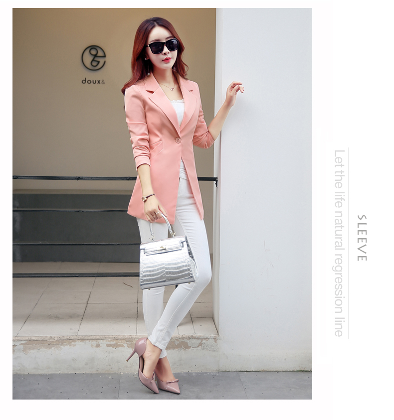 2018 mùa thu mới phong cách mới phù hợp với áo khoác nữ Phiên bản Hàn Quốc của những chiếc áo dài tay tự phối màu nhỏ phù hợp với áo sơ mi nữ thủy triều áo kiểu nữ đẹp 2021