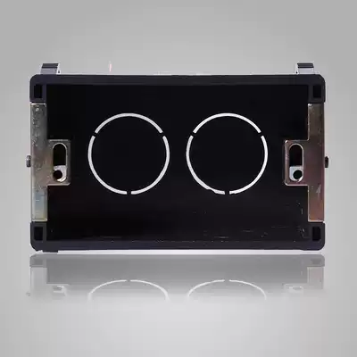 Flying carving 118 type switch socket bottom box wall household one bit two-digit cassette box small panel junction box rectangular