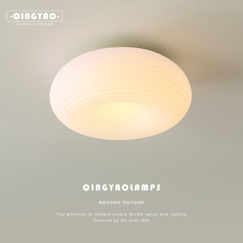 Master Bedroom Lamp, Simple Modern Cream Style, Girly Lampshade, Room Chandelier, Apple Warm Balloon Bubble Ball Chandelier
