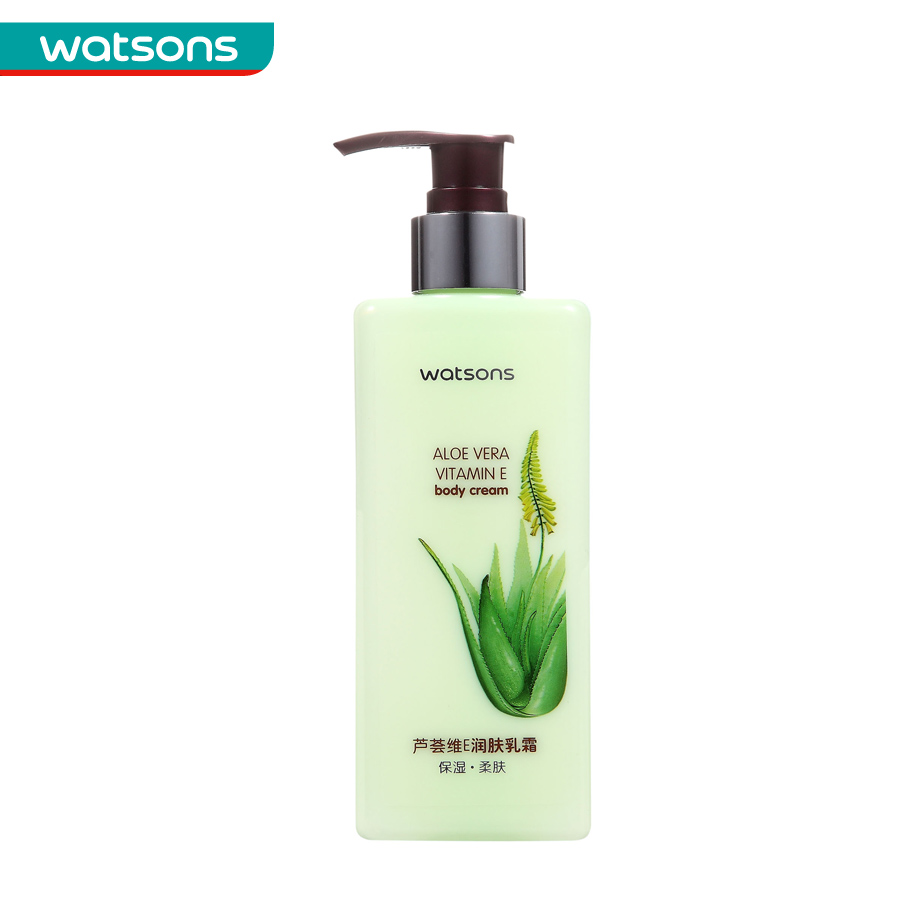 【屈臣氏】 Watsons芦荟维E润肤乳霜250g