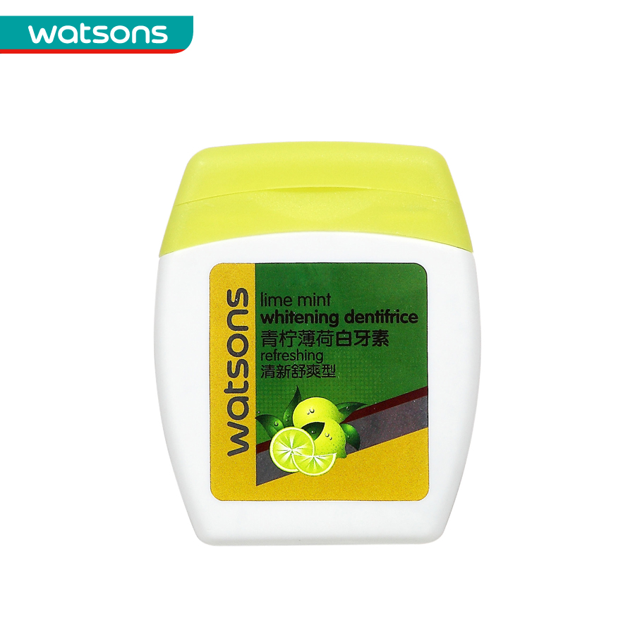 【屈臣氏】 Watsons 青柠薄荷白牙素100克 牙膏