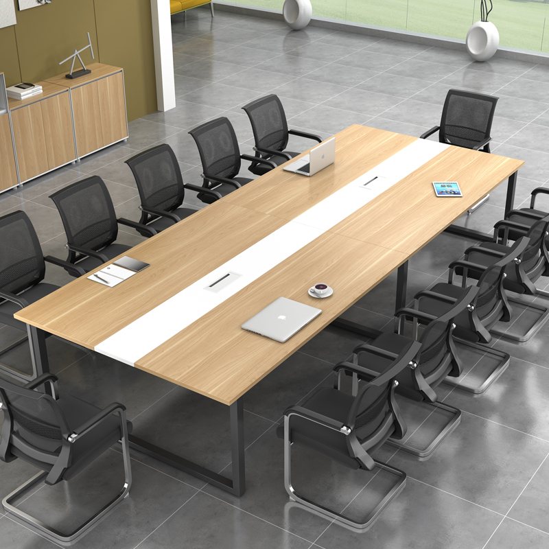Office furniture large and small conference table long table desk long table training negotiation table and chair combination simple and modern