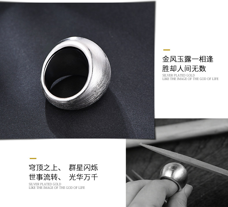 Bague homme MYSH     en Argenterie - Ref 3086632 Image 12