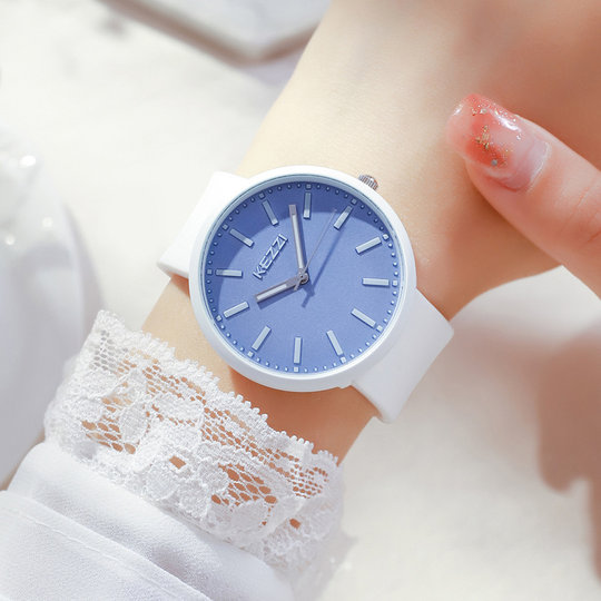 Women's Watch Cute Jelly Mechanical Children's Watch for Middle and High School Students Boys Sports Silicone Waterproof Luminous Quartz Watch