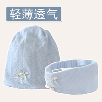 British Next Kiss confinement hat womens summer thin headscarf spring and summer windproof hospital discharge Western style big headband
