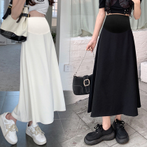 Next Kiss pregnant woman half body dress Summer slim fit big code a word dress summer style long dress Fashion 2024 new dress