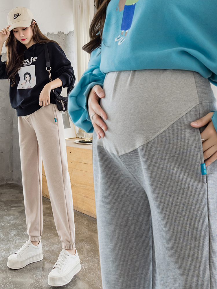 British Next Kiss maternity pants thin spring and autumn new style outer wear inner pants loose casual belly support trousers