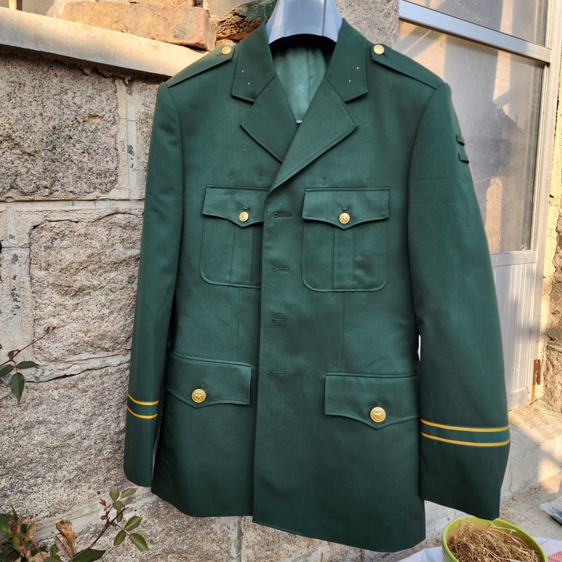 Brand New Olive Green Spring and Autumn Jacket, Dry Wool Style, 45% Wool Content