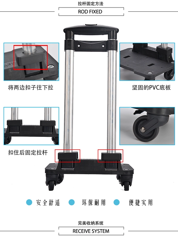 Mới dây đeo vai ba lô có thể tháo rời đóng mở phổ bánh xe túi du lịch túi mua sắm chống thấm hành lý lên máy bay - Túi du lịch