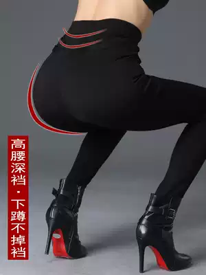 Interior pants women wear spring and autumn tall man plus velvet thickened high waist plus fat plus size fat mm extra long trousers