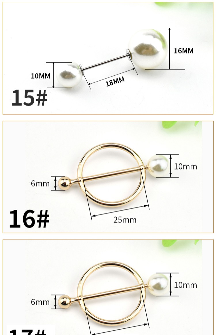 Phụ kiện áo len của phụ nữ ngọc trai cài pin chèn pin trang trí khóa cổ áo cardigan kim áo choàng khăn choàng hoang dã cài áo chanel