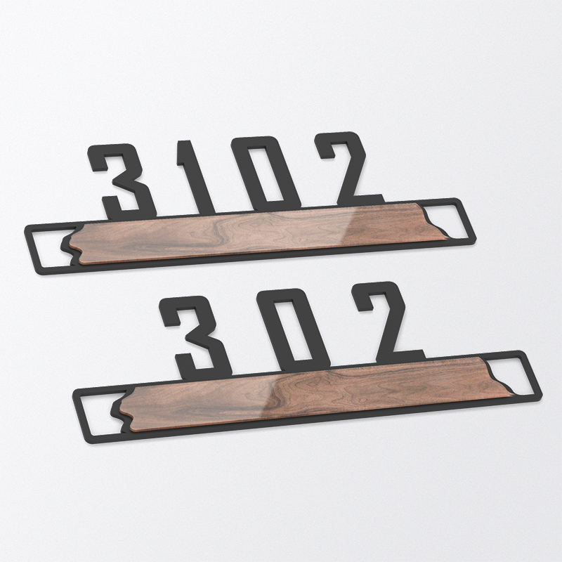 Personalized creative digital house number plate home Nordic style light luxury style hotel box dormitory room door simple