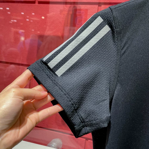 Adidas, спортивная быстросохнущая одежда для йоги, фрисби для спортзала, футболка, короткий рукав, для бега, JZ2200